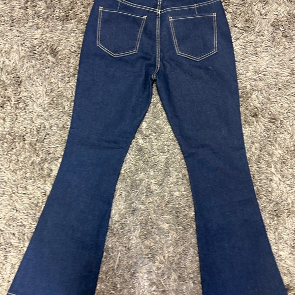 Vipones Womens High Rise Zip Fly Bootcut Denim jeans Blue Size 8 <<206>> - Picture 6 of 11